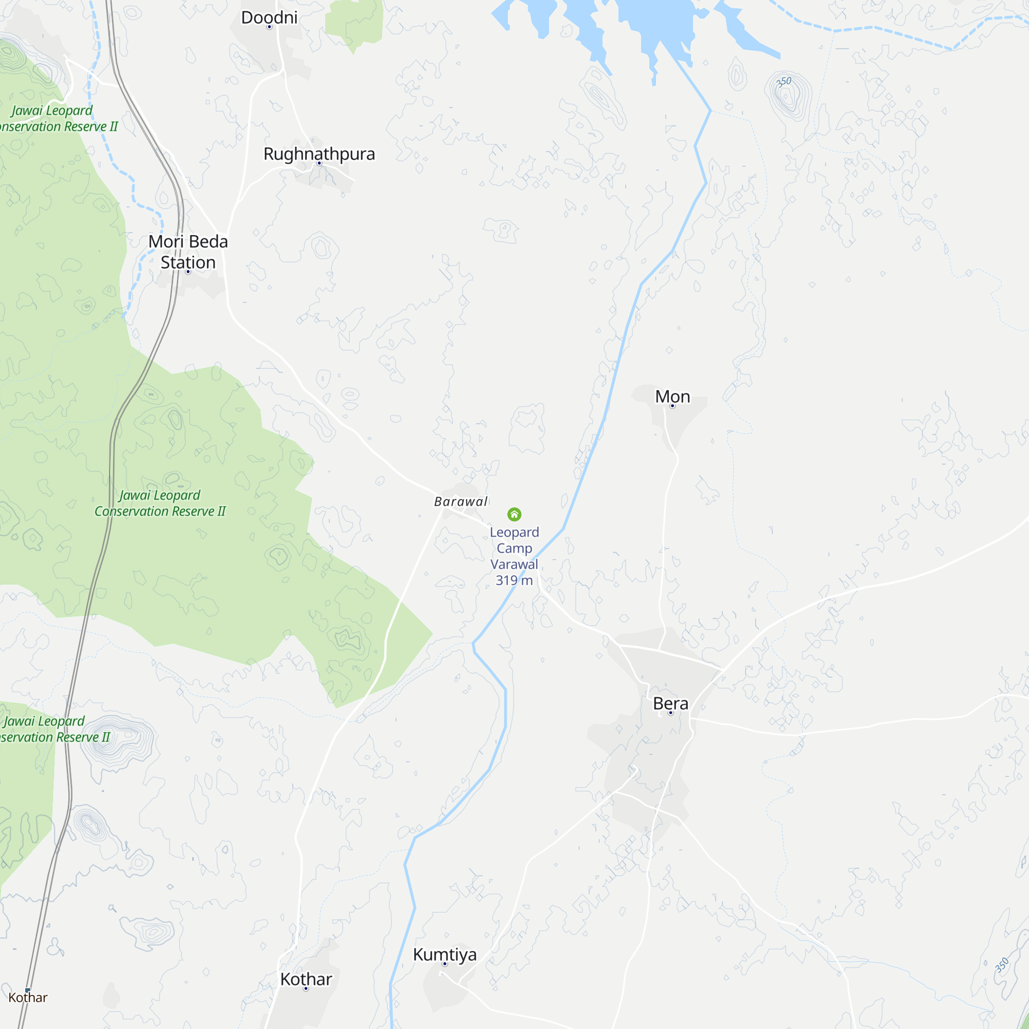 Leopard Camp Varawal map