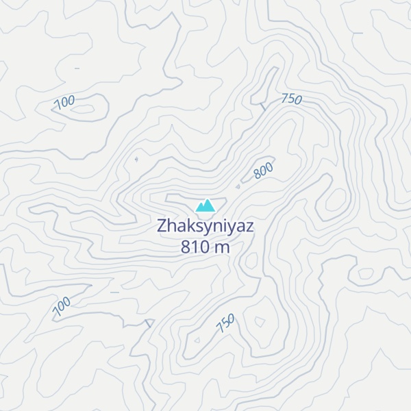 Map of Zhaksyniyaz