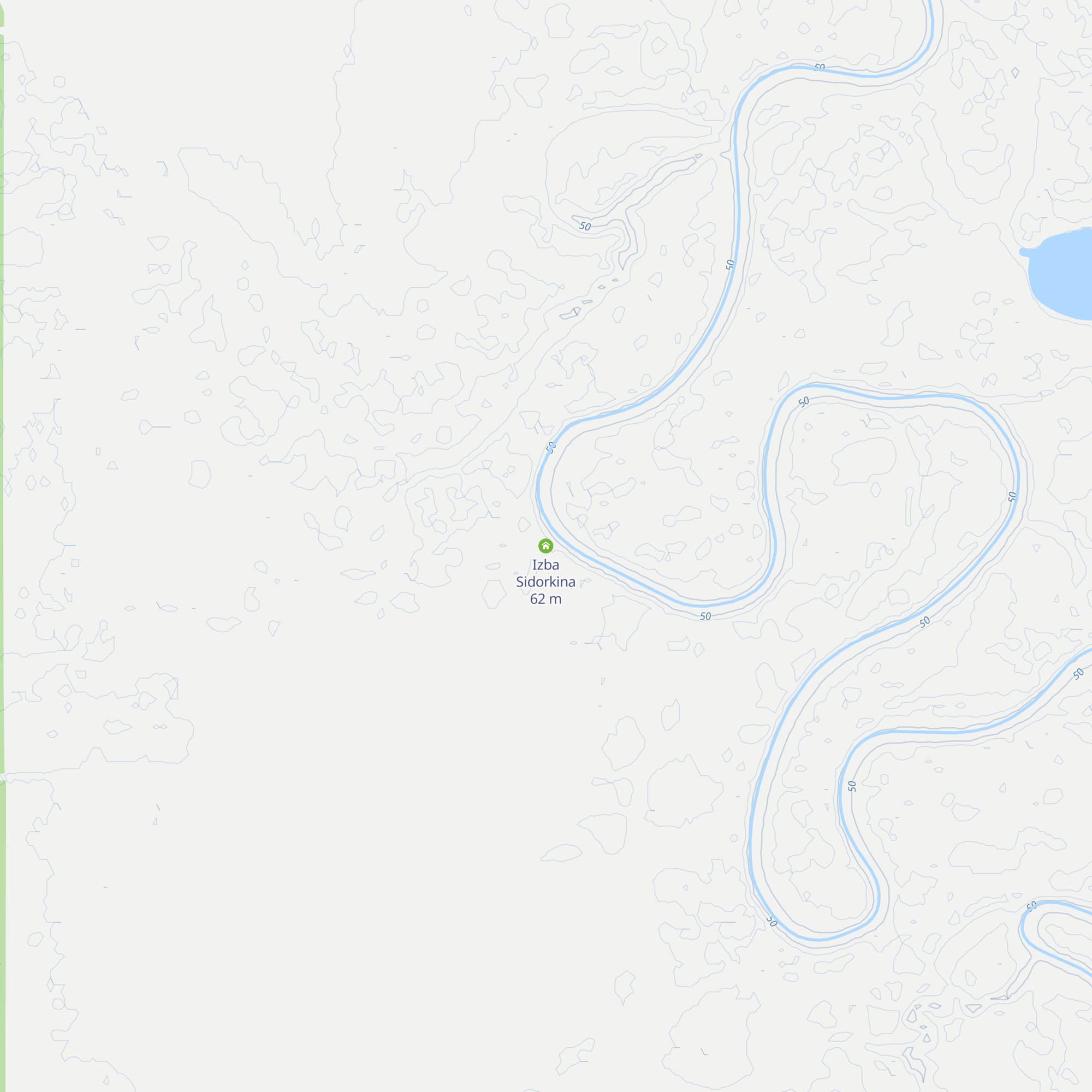 Izba Sidorkina map