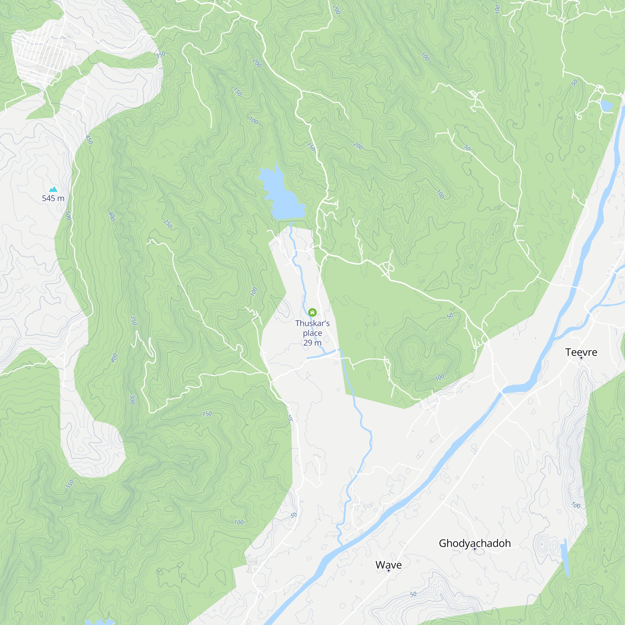 Thuskar's place map