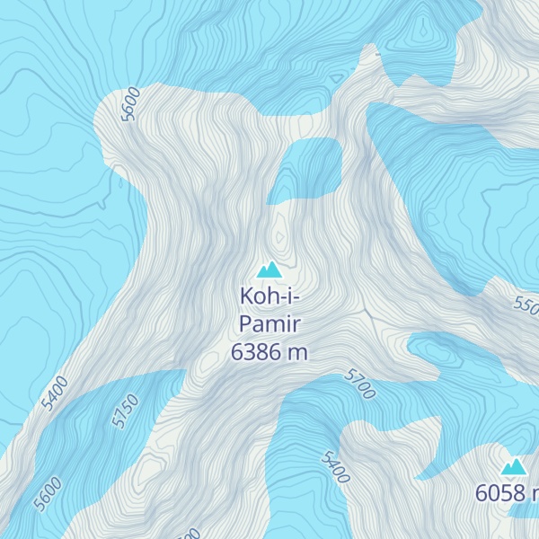 Map of Koh-i-Pamir