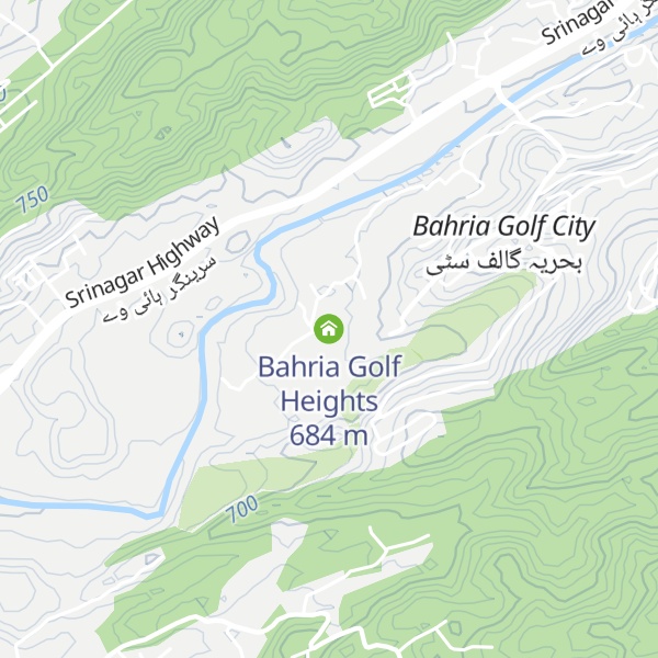 Map of Bahria Golf Heights