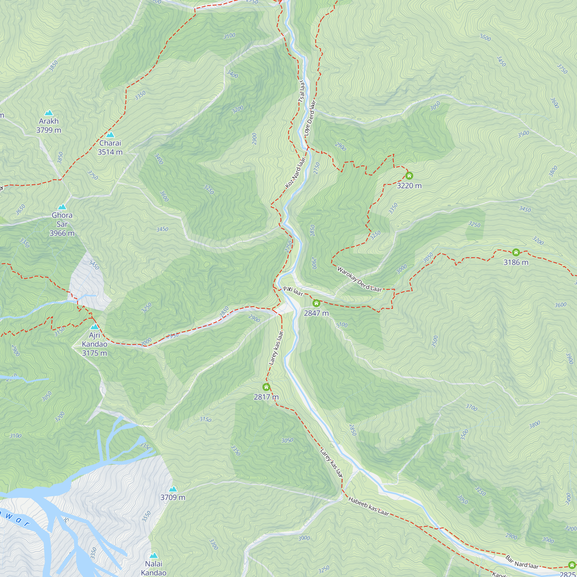 Pati Hut map