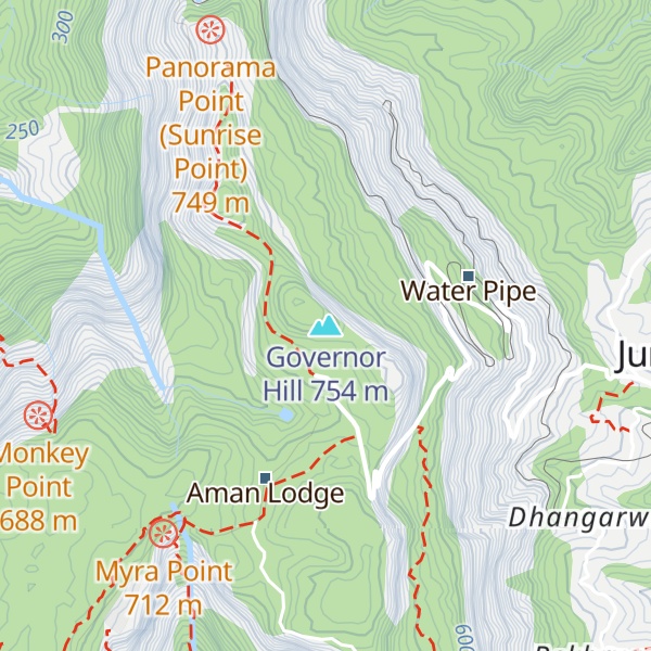 Map of Governor Hill