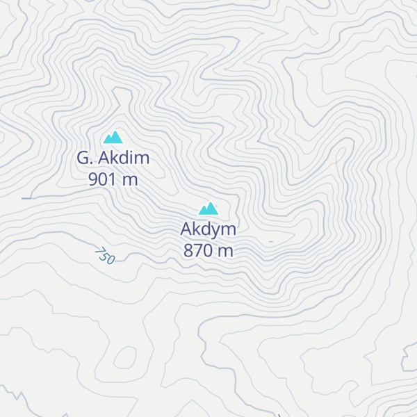 Map of Akdym