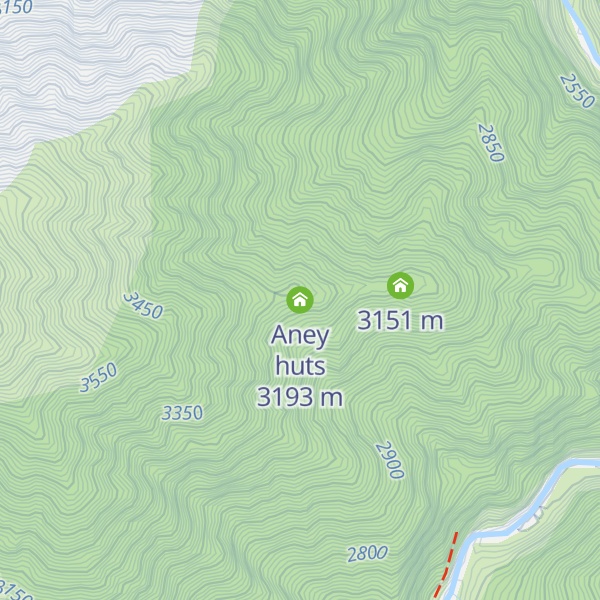 Map of Aney huts