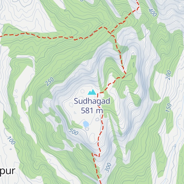 Map of Sudhagad
