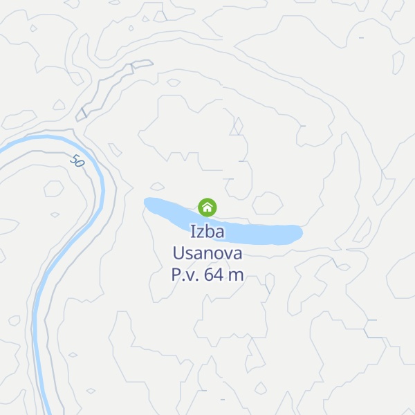 Map of Izba Usanova P.v.
