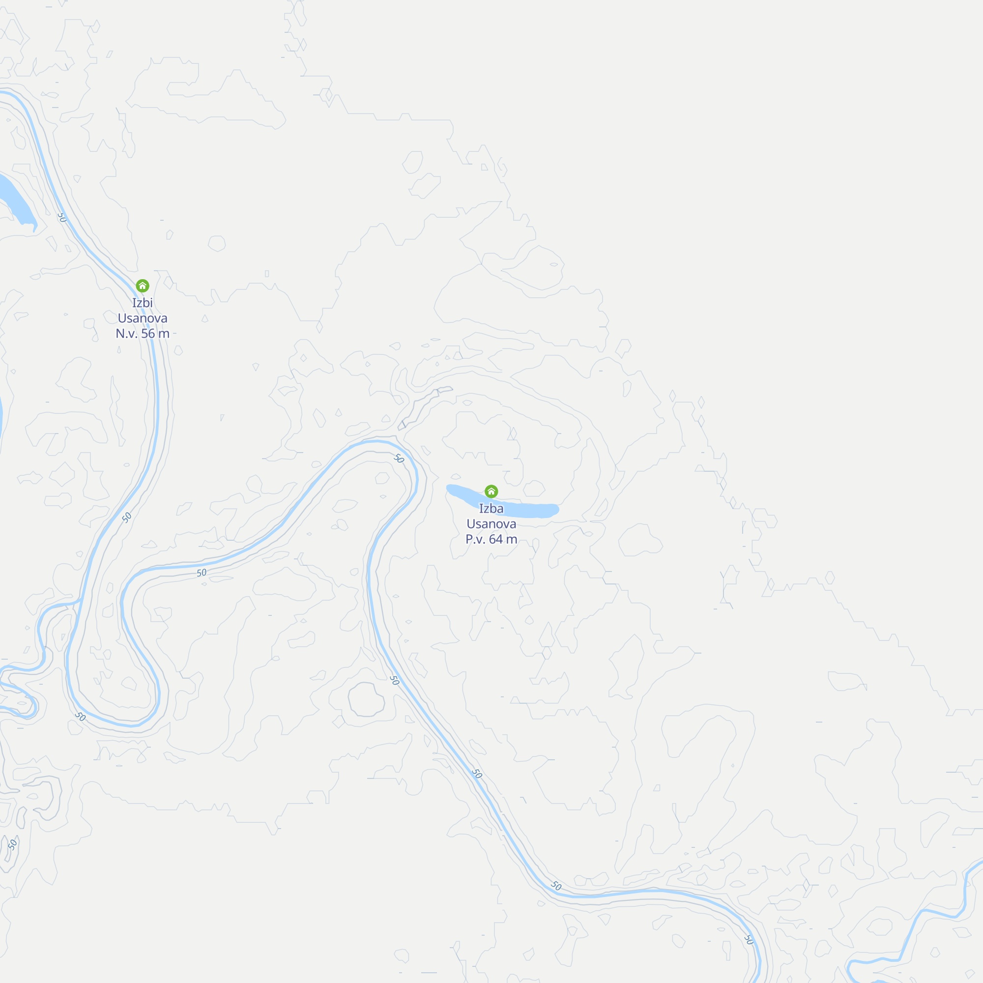 Izba Usanova P.v. map