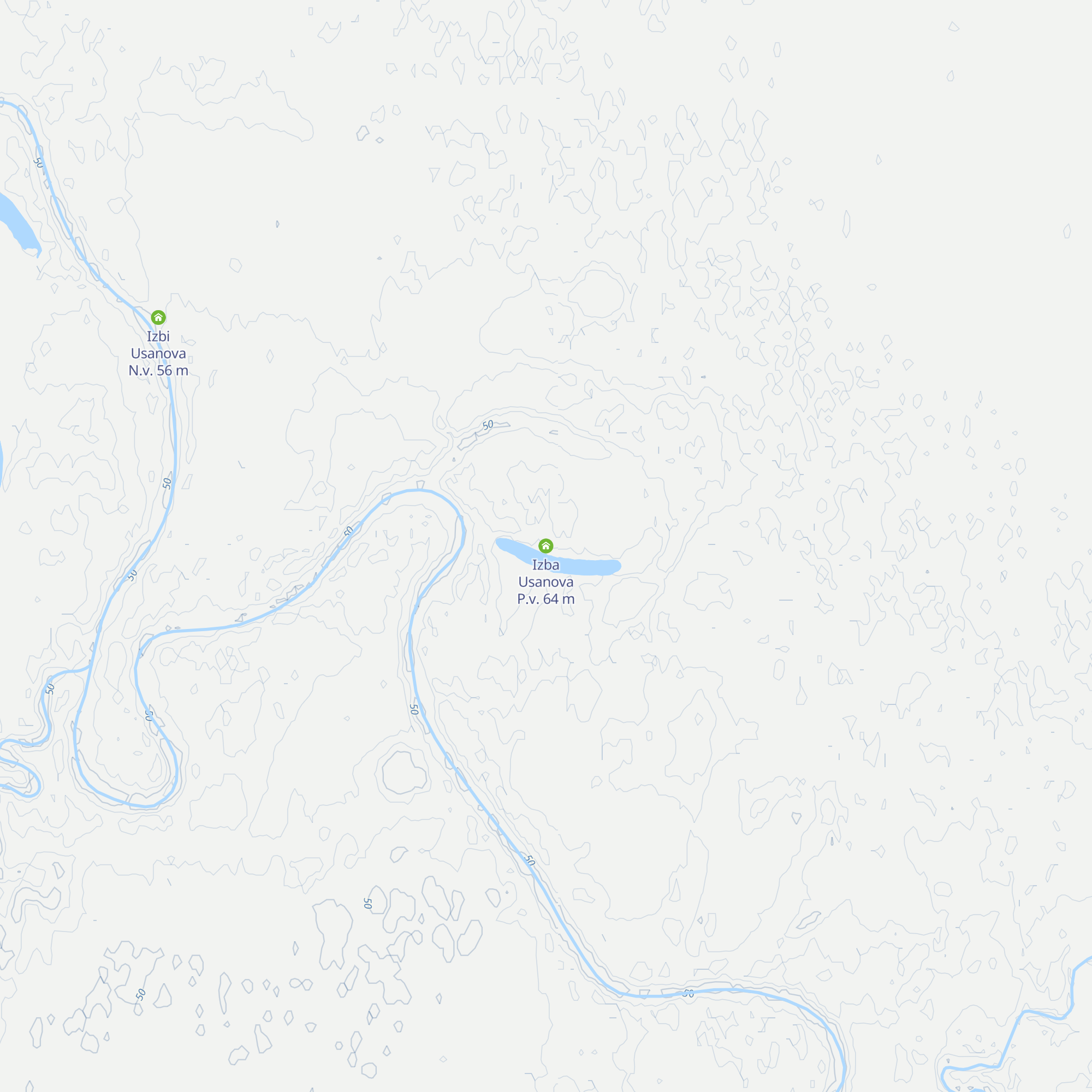 Izba Usanova P.v. map