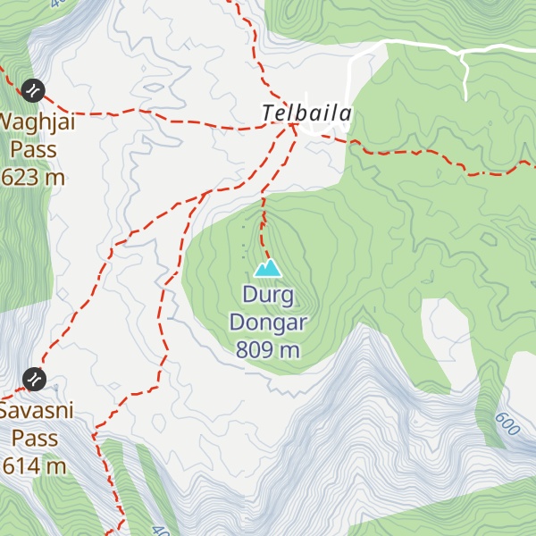Map of Durg Dongar