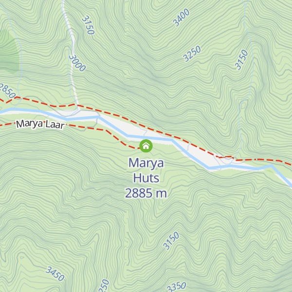 Map of Marya Huts