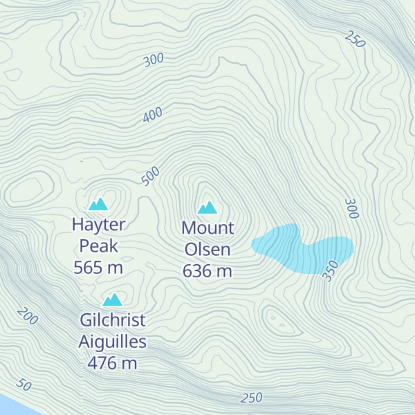 Map of Mount Olsen