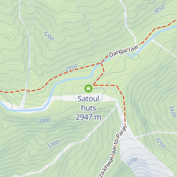 Map of Satoul huts