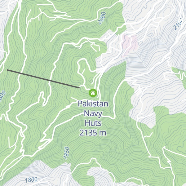 Map of Pakistan Navy Huts