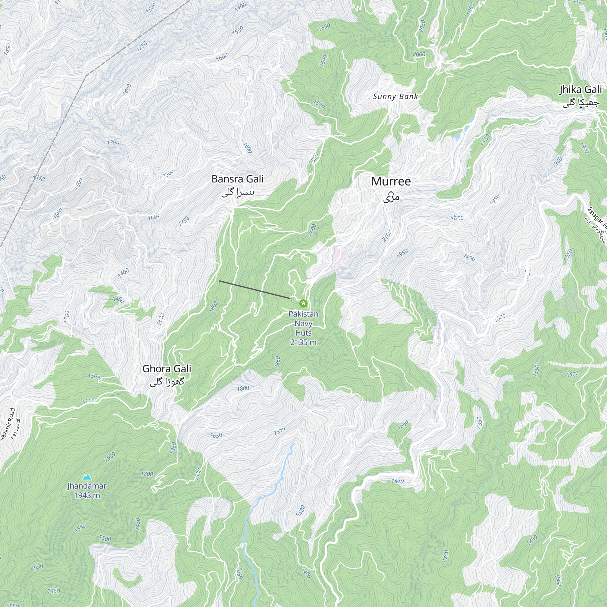 Pakistan Navy Huts map
