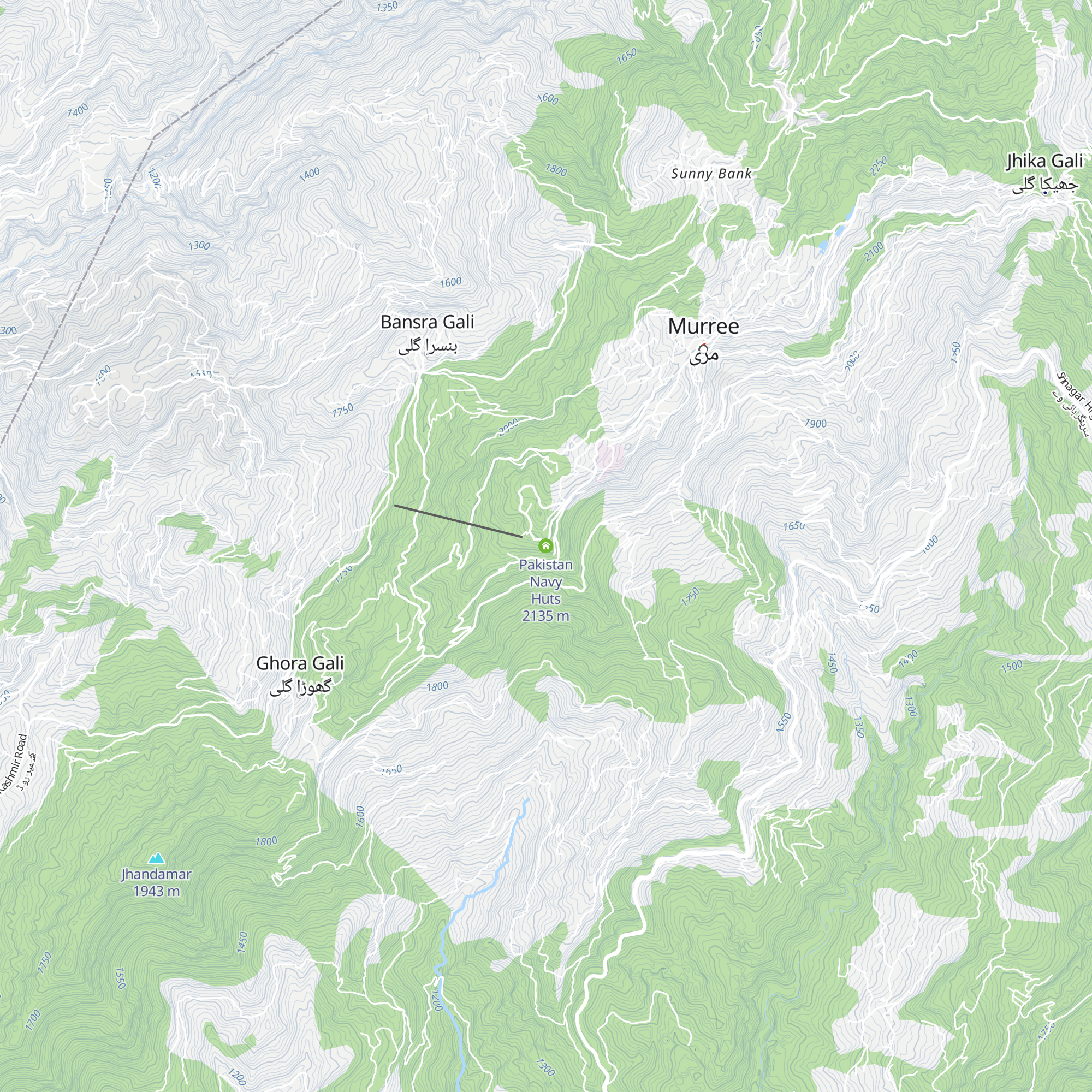 Pakistan Navy Huts map