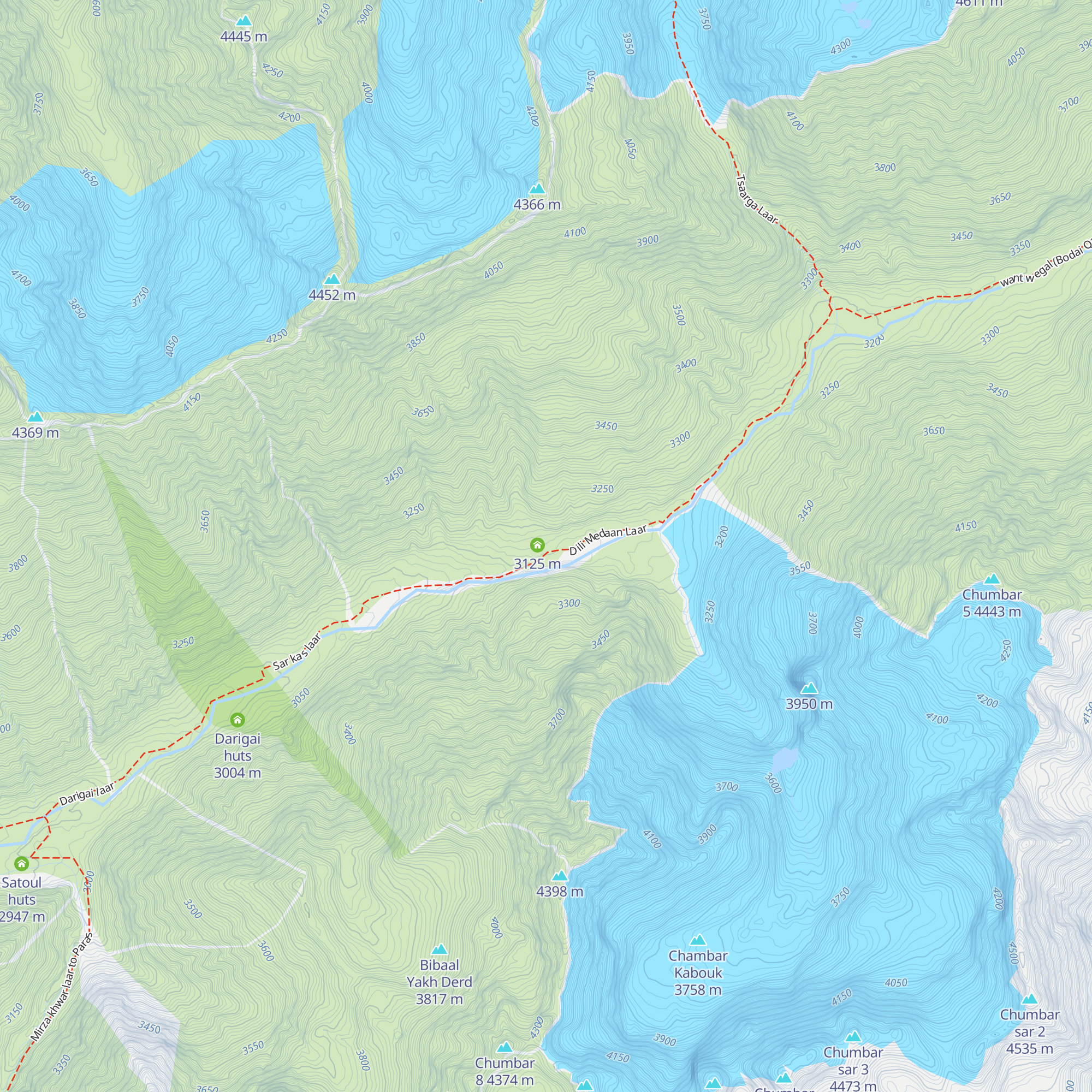 Sar kas huts map