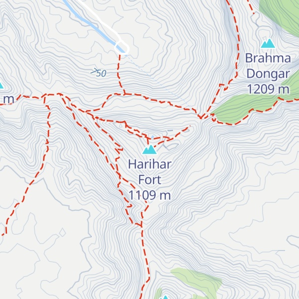 Map of Harihar Fort