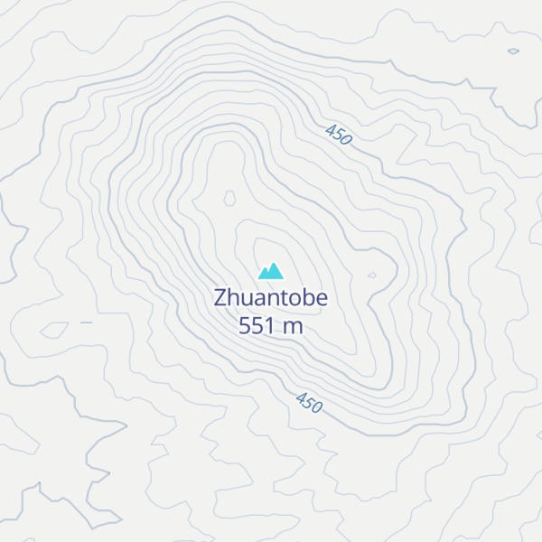 Map of Zhuantobe