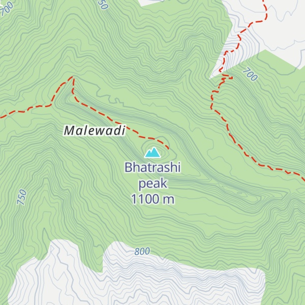 Map of Bhatrashi peak
