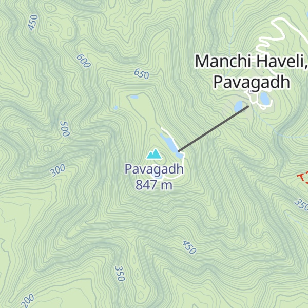 Map of Pavagadh
