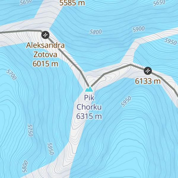 Map of Pik Chorku