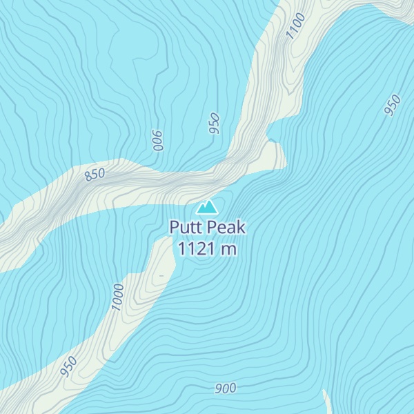 Map of Putt Peak