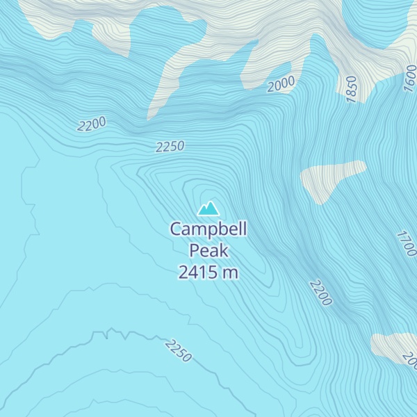 Map of Campbell Peak