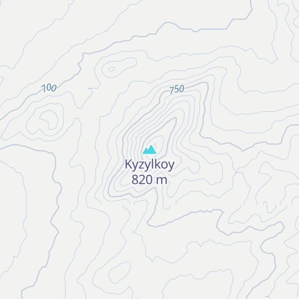 Map of Kyzylkoy