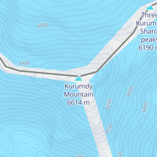 Map of Kurumdy Mountain