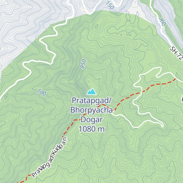 Map of Pratapgad/Bhorpyacha Dogar