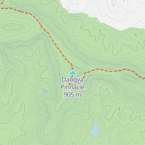 Map of Dangya Pinnacle