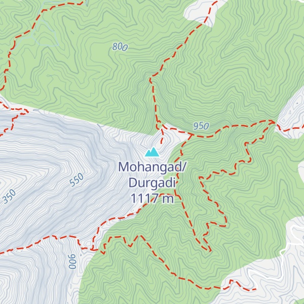 Map of Mohangad/Durgadi