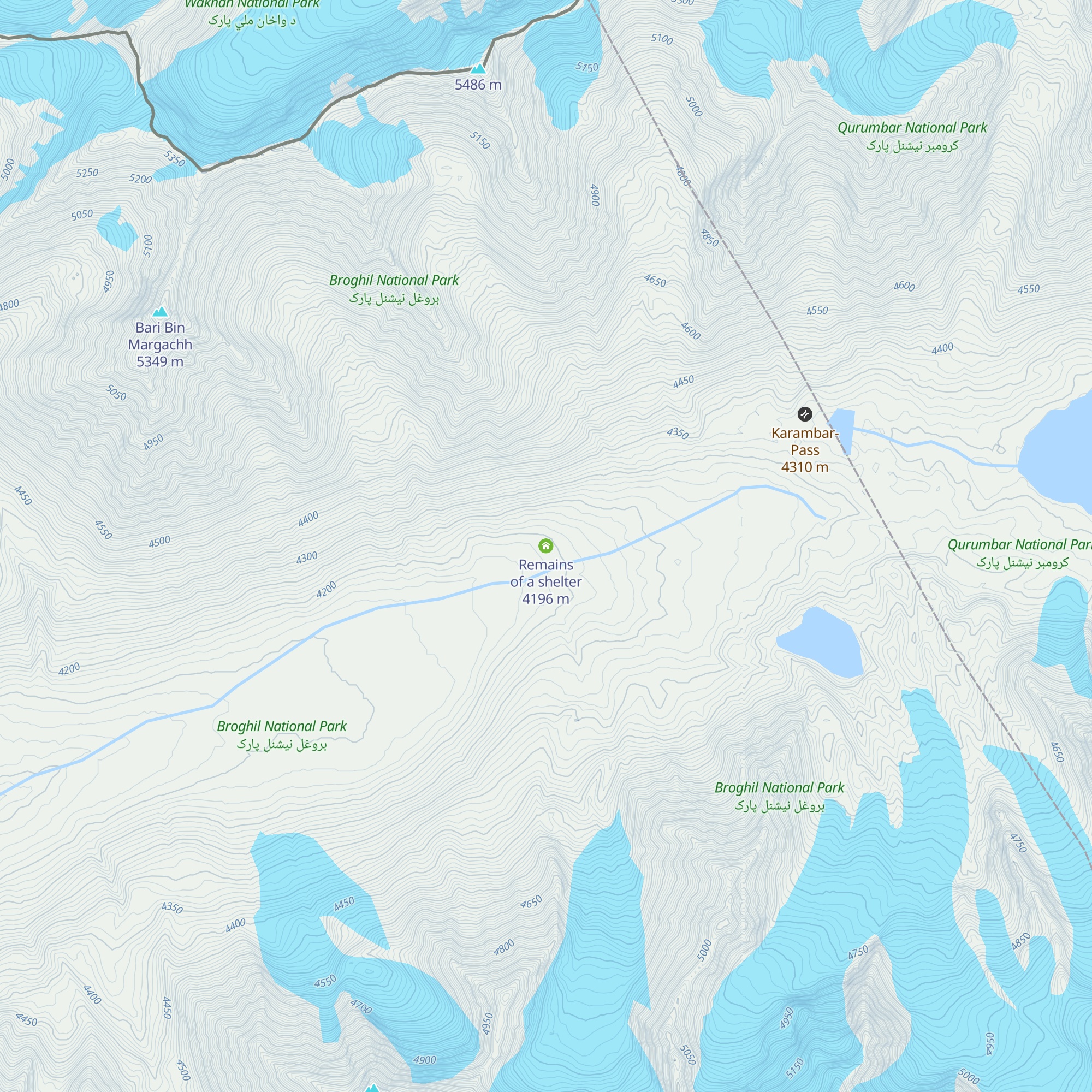 Remains of a shelter map