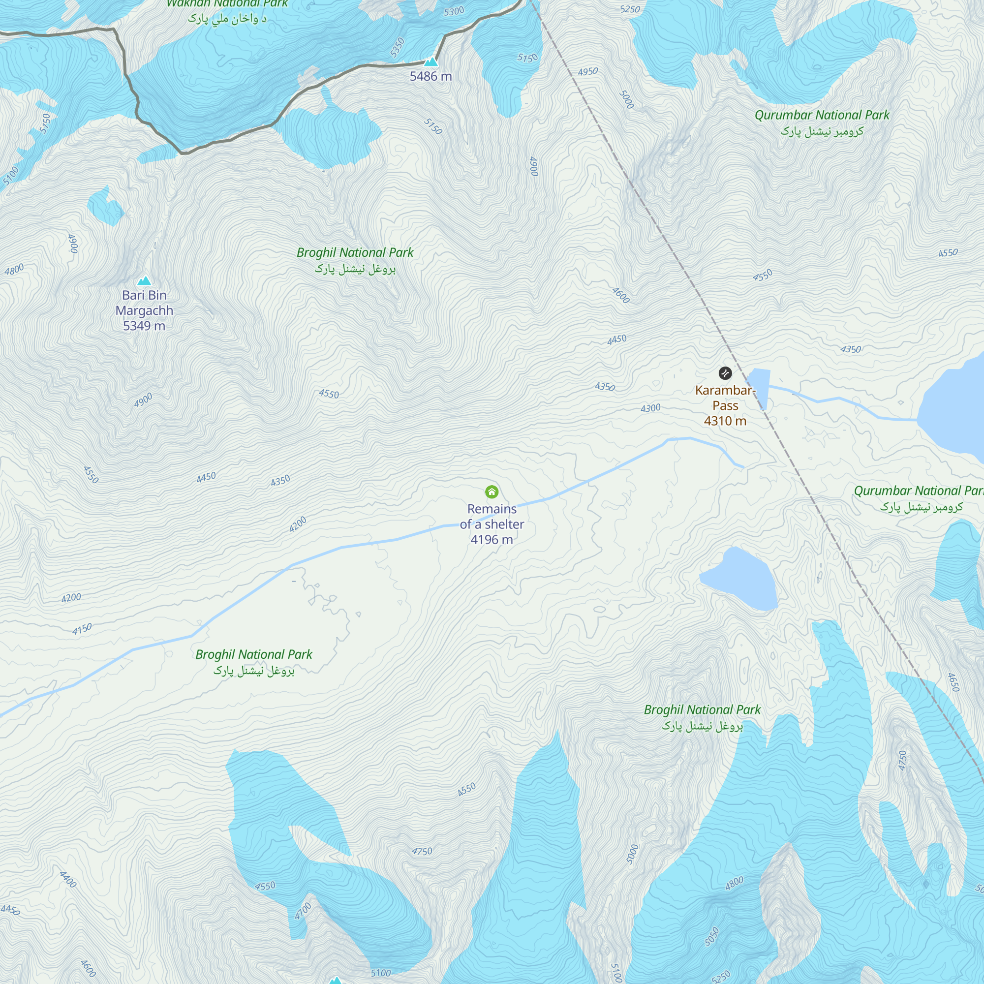 Remains of a shelter map