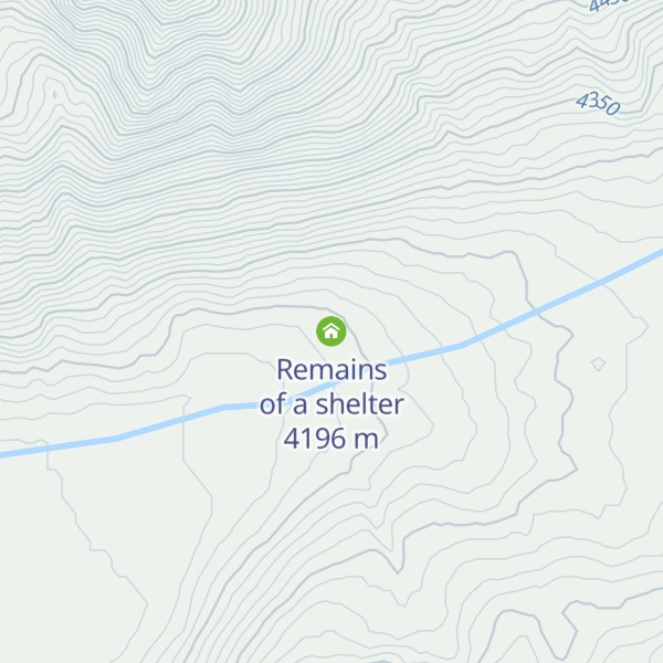 Map of Remains of a shelter