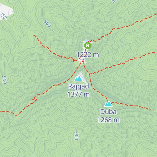 Map of Rajgad