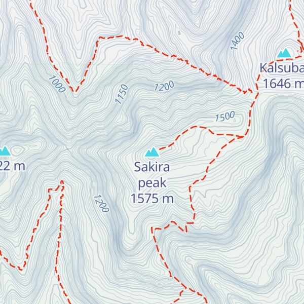 Map of Sakira peak