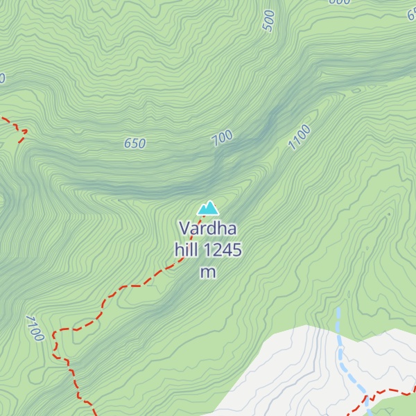 Map of Vardha hill
