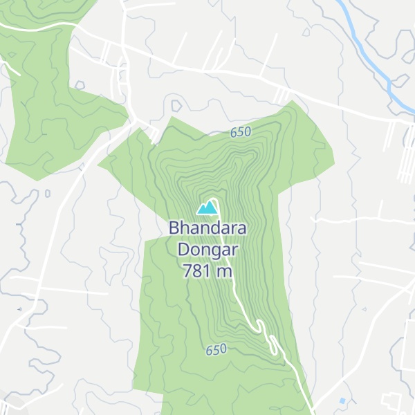 Map of Bhandara Dongar