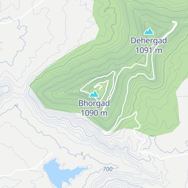 Map of Bhorgad