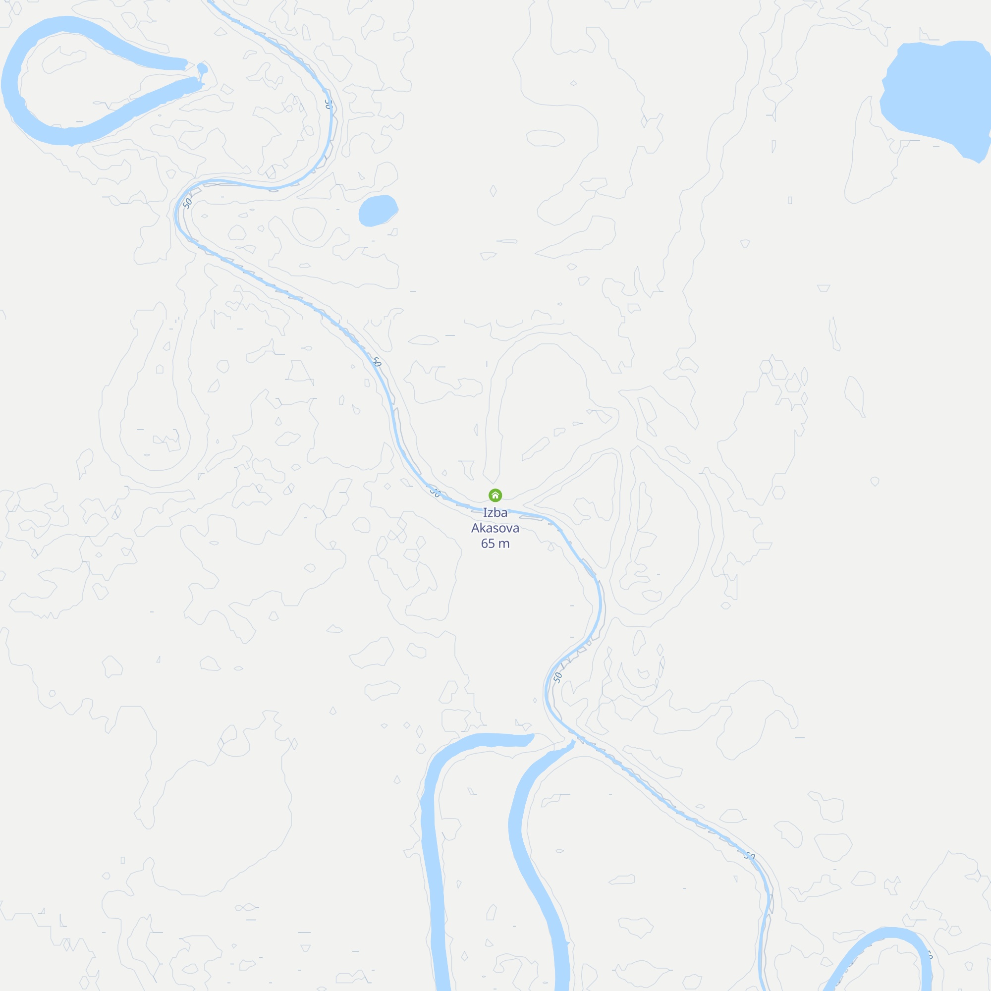 Izba Akasova map
