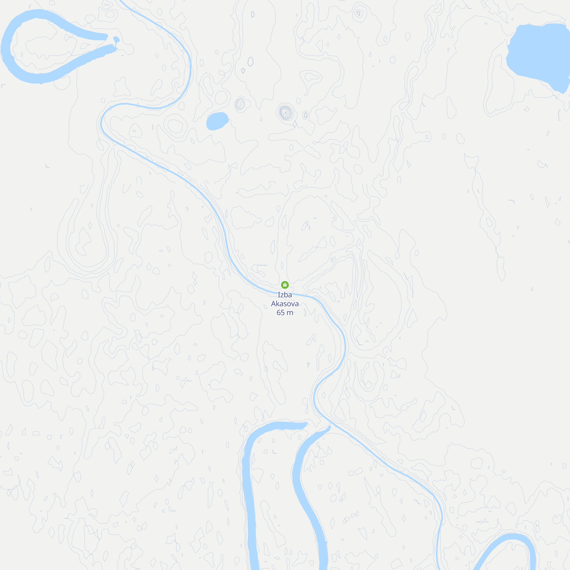 Izba Akasova map