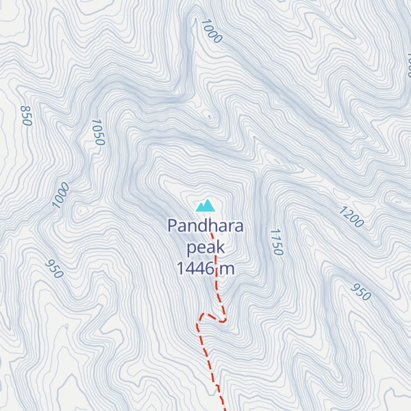 Map of Pandhara peak