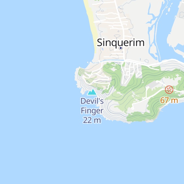 Map of Devil's Finger