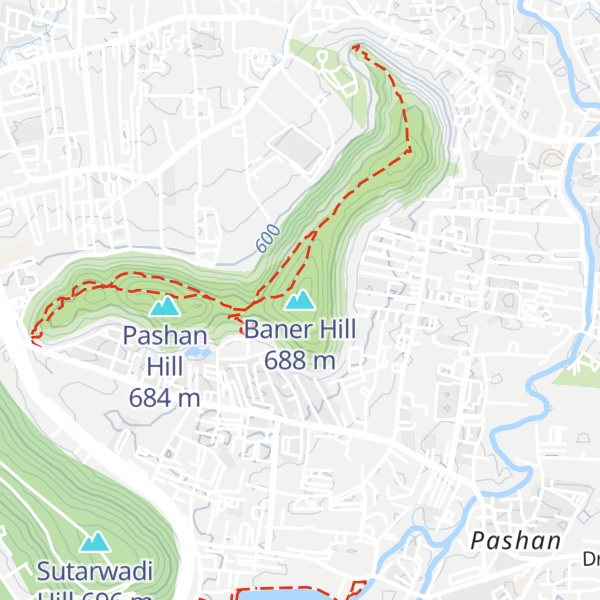 Map of Baner Hill