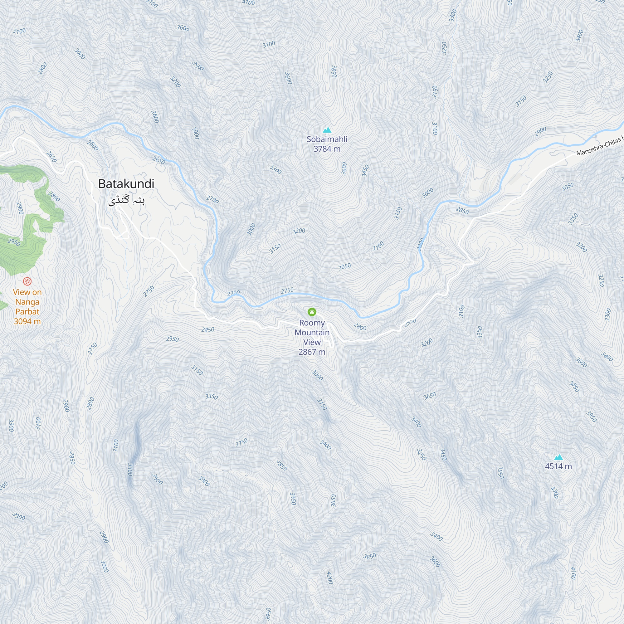 Roomy Mountain View map