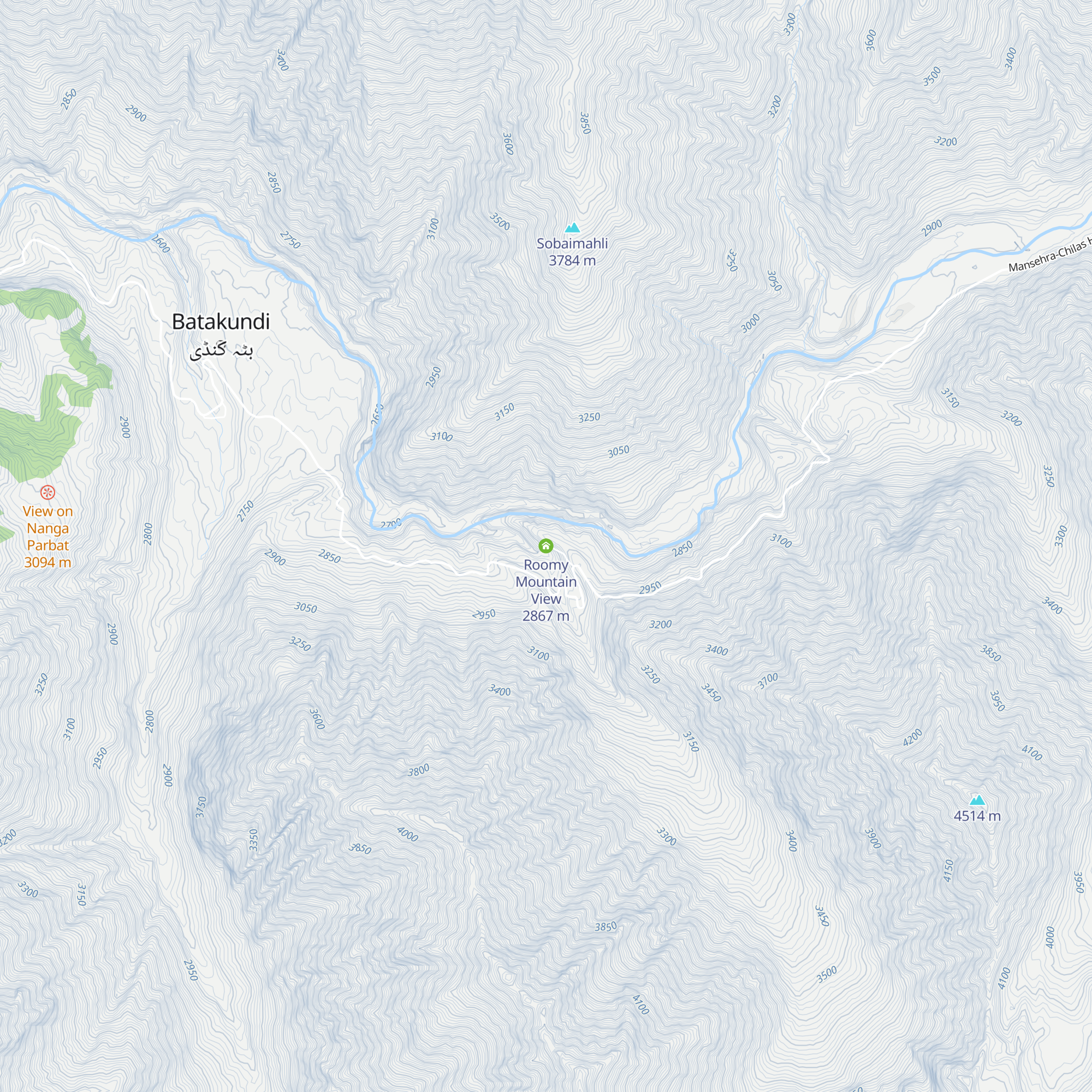 Roomy Mountain View map