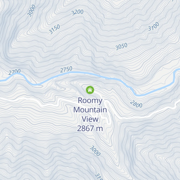 Map of Roomy Mountain View